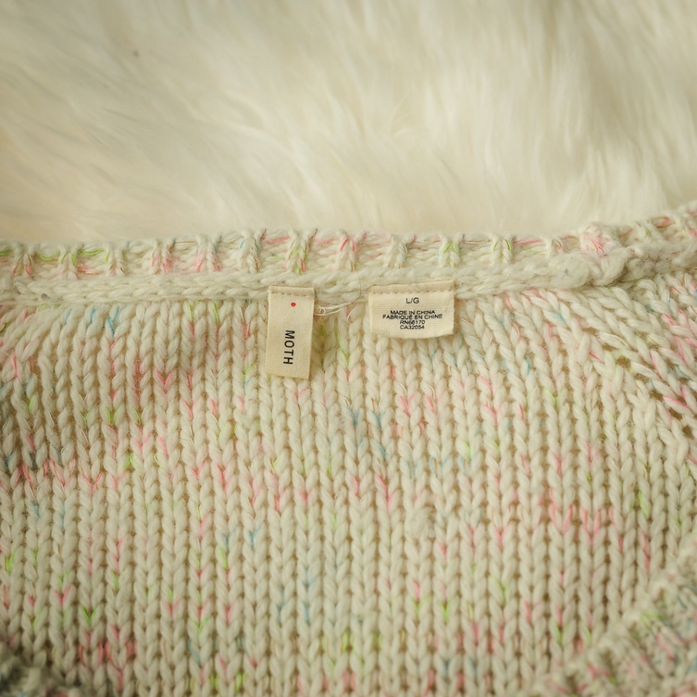 Anthropologie Moth Large Multi-Colored Sweater - Picture 5 of 5